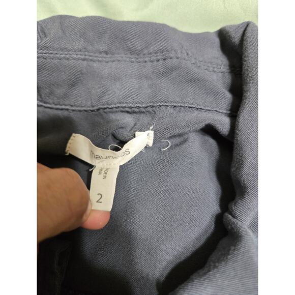 Maurices size 2 women's gray zip up x waist vest - Picture 7 of 11